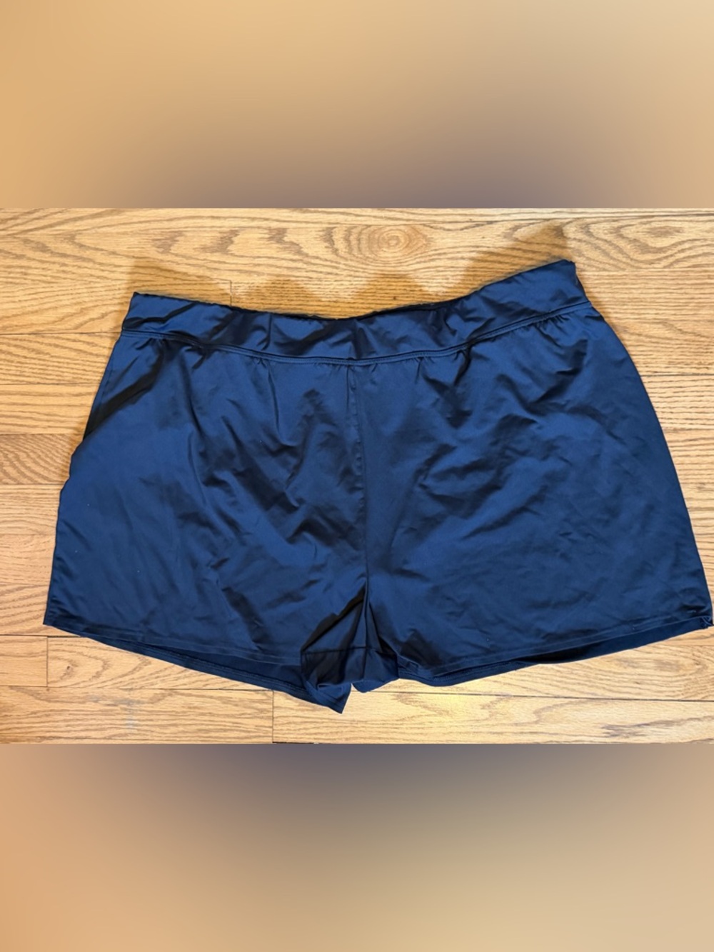 Lands’ End Swim Shorts w panty Black Women’s 22W Quick Dry Athletic Plus Size